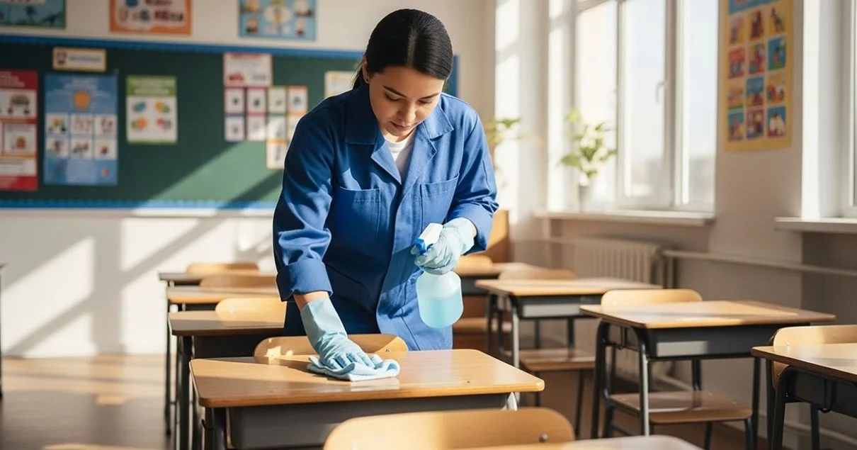 Commercial cleaning services for industrial and warehousing facilities