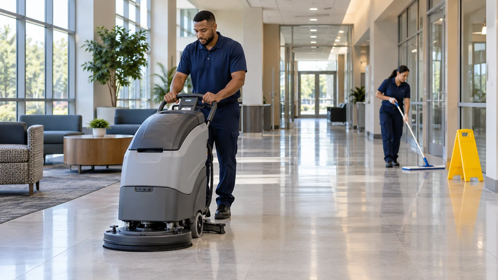 Professional Floor Cleaning Across Modern Facilities Professional Floor Cleaning Across Modern Facilities